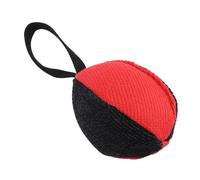 Zerodis Les Balles de Rugby du Pasteur Belge Malinois Tirent la Boule de Guerre du Jouet de Relief Tupple Cotton Fibre Malent for Pet Fiber (Noir + Rouge)