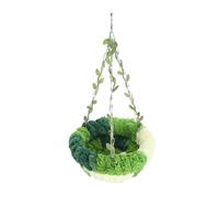 Zerodis Lit de Hamac Confortable pour Les Perroquets Multifonctionnels Verts Accrochés aux Oiseaux Endormis Devant la Cage (Petit hamac (14x23,5 cm / 5,51x9,25in))