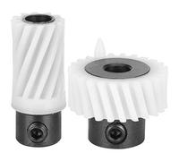 Zerodis Lot de 2 Engrenages D'entraînement à Crochet pour Machine à Coudre, Ensemble de Roues Motrices à Engrenages Coniques, Accessoires de Machine à Coudre pour 714 717 724 734 737