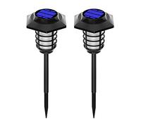 Zerodis Lot de 2 Lampes Solaires de Jardin Modernes avec Effet Mystique/Fantastique, éclairage de Paysage, éclairage de Pelouse encastré pour la Maison et L'hôtel, Lampes de Poche Solaires