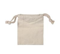 Zerodis Lot de 2 sacs en coton avec cordon, sac de rangement en tissu de coton, pour les utilisations domestiques de tous les jours 10*12cm