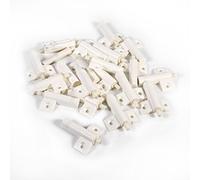 Zerodis Lot de 20 Amortisseurs de Porte Amortisseur Porte Placard Armoire Tiroir Pare-Chocs Tampons Souple Coussin Quiet (Blanc)