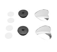 Zerodis Lot de 4 Rétroviseurs Latéraux avec Verre Convexe Grand Angle sans Cadre pour Voiture, SUV, Camions, Améliorent la sécurité de Conduite et éliminent les Angles Morts