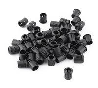 Zerodis Lot de 50 Supports de Lampe LED en Nylon Noir pour Installation de Circuits Imprimés, Montage Stable et Disposition Soignée, 3 Mm, 5 Mm, 8, 10, Noir (8 millimètres)