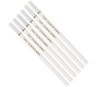 Zerodis Lot de 6 Crayons à Charbon de Bois Blancs, Lot de 6 Crayons à Dessin, Doux, Moyen, Dur, Noyau en Bois de Peuplier de 4 Mm, pour Ombrer les Reflets des Croquis sur Papier foncé, pour Artistes