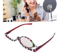 Zerodis Loupe Maquillage Lecture Lunettes Loupe Cosmétique Lunettes Loupe à Lentille Unique Rotative Colorée parfum boite +3,50