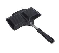 Zerodis Machine à Sandwich électrique, Antiadhésive Chauffe Rapidement, Plaque de Cuisson en Fer Double Face, Poêle à Sandwich Grillée pour Bagels Panini (BLACK)