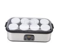 Zerodis Machine à Yaourt, Dispositif de Production de Yaourt à Domicile avec capacité de 8 Tasses, Contrôle Automatique de la Température, Minuterie de 0 à 48 Heures pour la (Prise UE 220V)