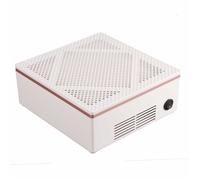 Zerodis Machine de collecteur de poussière d'ongle Aspirateur à electromenager vernis Blanc avec bouton de commutation, prise UE