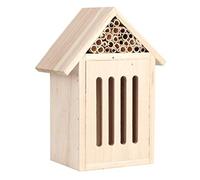 Zerodis Maison d'abeille en Bois, Hôtel d'extérieur en Bois de Noyer, Design Attrayant, éducatif pour Les Enfants, de Jardin Parfait pour Les Abeilles et Les Papillons (Type C)