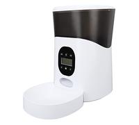 Zerodis Mangeoire Automatique pour Animal de Compagnie, Minuterie de 5l, Distributeur de Nourriture pour Chat et Chien, avec Batterie de Secours, Enregistrement Vocal jusqu'à 6 Repas par