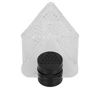 Zerodis Mangeoire de poisson acrylique magnétique transparent vibromasseur forme V avec pince pour petite taille, installation facile pour aliments vivants et