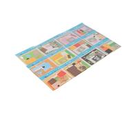 Zerodis Matériaux Artisanaux Jouet Facile à Utiliser Engageant l'éducation des Enfants Artisanat pour Les Tout-Petits Autocollants Amusants à Poser Soi-même Puzzle pour Les Activités Intérieures