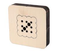 Zerodis Matrice de Découpe en Cuir en Bois, Moule de Poinçonnage en Cuir en Forme de Biscuit