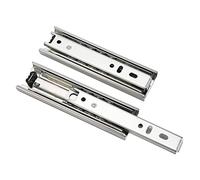 Zerodis Mini Glissières de Tiroir Courtes, 2 Pièces 8,86 Pouces Extension Complète capacité de Charge de 20 Kg Tôles D'acier Laminées à Froid Rails de Classeur Armoire de Cuisine