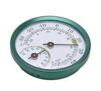 Zerodis Mini Hygromètre, Compteur d'humidité de la Température en Aluminium, Thermomètre d'intérieur à Cadran Transparent pour le Bureau à Domicile et la Serre