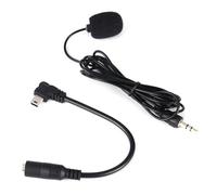 Zerodis Mini LAVARE Microphone, Black 3,5 Mm Haute sensibilité Portable Shirt Coll Collar Camp MIC Microphone Externe Pince sur MIC + Câble Adaptateur pour Hero4 3/3 +