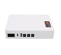 Zerodis Mini UPS 8000mAh Alimentation de Secours pour Modem Routeur avec Sortie USB Type C 18W 5V 9V 12V DC pour Caméra de Sécurité Bande Lumineuse LED Dash Cam (Prise UE)