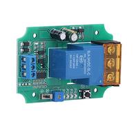 Zerodis Module de Relais 24 V, Carte de Contrôle Réglable en Plastique, Contrôle de Charge 30 A AC DC, Délai de 0 S à 100 Min, 4 Modes avec Mémoire, pour Commutation de Minuterie du Panneau de