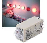 Zerodis Module de Relais de Délai 0 à 10s 8 Broches pour les Appareils électroménagers, le Cadran Transparent Peut être tourné pour Régler l'heure à Usage électrique (220VAC)