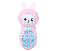 Zerodis Multifonctionnel bébé Musique Jouet, Dessin animé Enfant téléphone Portable téléphone électronique Jouet Musique Histoire Jouets éducatifs d'apprentissage(Rose)