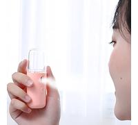Zerodis Nano Facial Portable Pulveriser USB Charging Folder for Hydratation - Mini Taille, Nano Aerosol Technology, High Volume, Bon pour les Femmes (Rosé)