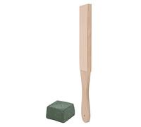 Zerodis Nécessaire D'affûtage en Cuir, Planche en Bois et Pâte, pour