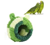 Zerodis Nid D'oiseau pour Cage, Cabane Chaude d'hiver en Peluche Suspendue pour Perroquet, Maison D'oiseau pour Conure, Perruche, Calopsitte, (S(7,8x6,5x2,6 cm/3,1x2,6x1 Pouces))