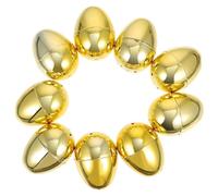 Zerodis Oeufs de Pâques, Décorations en Plastique Remplissables en or 20 | Miroir Finition or en Plastique de qualité Alimentaire, Fermoir en Deux Pièces, Intérieur Creux, Porte-bonbons, Décor de