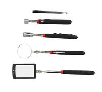 Zerodis Outil de Ramassage Magnétique, Miroirs D'inspection Télescopiques | Trois tiges télescopiques, charges magnétiques de 1,5 lb, 8 lb et 10 lb, miroirs ronds et carrés pour garages