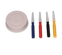 Zerodis Outils de Montre Accessoires Tasse à Huile 4 Stylo à Huile Différents Conseils Matière Plastique pour Accessoire de Réparation de Montre Ensemble de Huileur de 3 Tailles