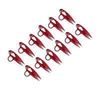 Zerodis Outils de Tricot Accessoires Lames en Acier 12 Pièces Ciseaux de Coupe Portables pour la Couture et l'artisanat avec Conception de Bague de Doigt Confortable Cisailles à Coudre en Acier