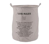 Zerodis Paniers à Linge, Panier de Rangement pour Vêtements en Lin et Coton Doux avec Poignée, Organisateurs de Placard Pliables de Grande capacité, Conteneurs de Rangement pour Chambre à (Règles