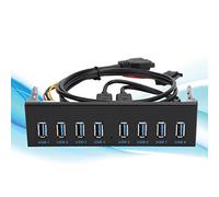 Zerodis Panneau Avant D'extension avec 8 Ports USB3.0 et Une Solution d'alimentation Améliorée Idéale pour Une Nutrition USB pour Le Front pour Les Amateurs de Technologie de la Maison