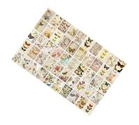 Zerodis Papier Scrapbook Vintage avec Motif de Poésie Mouchetée, 100 Feuilles de Papier Kraft pour Décorations D'album Journal DIY (Tapez 2)