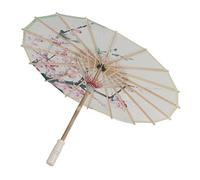 Zerodis Parapluie en Papier, Parapluie Classique Chinois en Papier huilé avec Motif de Peinture, Parapluie Floral Manuel Rétractable pour Décoration de Fête de Mariage