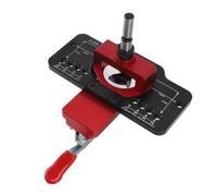 Zerodis Perforateur de Trou de Gabarit de Charnière 35 Mm Guide de Perçage Localisateur Ouvre-trou de Positionnement de Poinçon avec Alliage D'aluminium pour le Travail du Bois du
