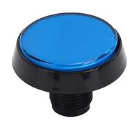 Zerodis Périphériques de Jeux Vidéo Lumière LED Interrupteur de Jeu Abs Haute sensibilité 60Mm pour Consoles de Jeux et Plus Mini Bouton Poussoir avec (Bleu+LED+Interrupteur à Trois Pattes)