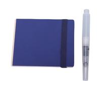 Zerodis Petit Carnet de Croquis, Carnet de Notes à Couverture Rigide en Cuir PU, 26 Pages, Papier épais de 200 g/m², sans Bavure, avec un Design Plat à 180 Degrés pour Dessiner,