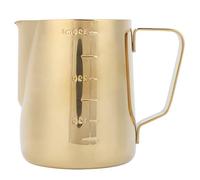 Zerodis Pichet à café avec Poignée Ergonomique, Design élégant, Parfait pour le Latte Art, 350 Ml, 600 Ml, Outils de Barista à Domicile, Mousse en Acier Inoxydable (350ML (avec balance))