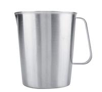 Zerodis Pichet à Mousse de Lait en Acier Inoxydable de 2000 Ml, Tasse à Mesurer le café Latte Art avec Bec Verseur Anti-goutte et Calibrage Intérieur, pour Faire Mousser le Lait et