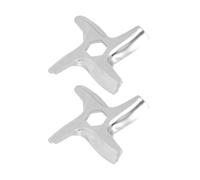 Zerodis Pièces de Hachoir à Viande Lame de Hachoir Lame en Acier Universelle pour à Viande à Main Accessoires de Broyage électrique Pièces de Lames -couteau en Acier Inoxydable Accessoires de à 2