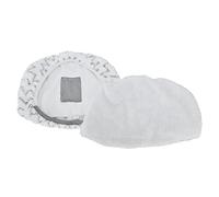 Zerodis Pièces de Nettoyeur à Vapeur Tissu à Rayures et Blanc Doux Forte Absorption d'eau Démontage et Remplacement Faciles Haute Résistance pour Vadrouille à Vapeur 2 Pièces Tampon de Vadrouille en
