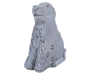 Zerodis Pierre Commémorative pour Chien, Figurine Commémorative pour Chien, Noms d'animaux Gravés, Dates et Messages Courts, Statue pour Jardins, Terrasses, Balcons, Pelouses et