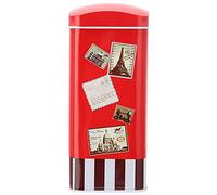 Zerodis Piggy Bank Boîte à économie pour la Décoration du Bureau de Bureau à la Maison Modèle de Carte Postale en Fer, Couleur Vive, Adaptée à la Décoration de la Chambre du Salon