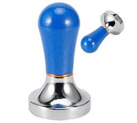 Zerodis Pilon à café, Presse à café en Alliage d'aluminium avec Base Plate et Poignée Ergonomique, pour Accessoire de Machine à Expresso (bleu foncé)