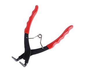 Zerodis Pince à Circlips de Service, Courbée Interne à 90 Degrés, 7 Pouces, en Acier au Carbone, à Ressort avec Pinces de Serrage étendues pour Environnements Spéciaux, Pince à Circlips Lourde