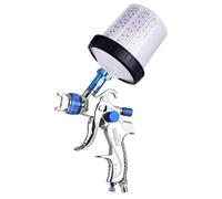 Zerodis Pistolets de Pulvérisation de Peinture Pneumatique, Pistolets de Peinture sans Fil en Alliage en Alliage en Aluminium avec Pain de Peinture sans Fil avec 600 ML de Tasse de (Blue)