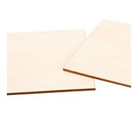 Zerodis Planches de Bois Inachevées, 50 Pièces, 100Mm X 100Mm, pour Enfants, Modèles d'artisanat, Décoration de Maison, Feuilles de contreplaqué pour Bricolage (10CM (50 pièces))