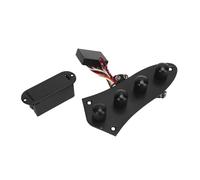 Zerodis Plaque de Commande de Guitare Précâblée, Carte de Préampli Basse en Fer ABS avec égaliseur 3 Bandes et Mode Passif Actif Push Pull, Faisceau de Câbles de Boutons en Métal pour Joueurs de